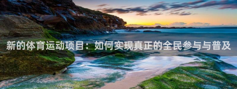 新的体育运动项目：如何实现真正的全民参与与普及